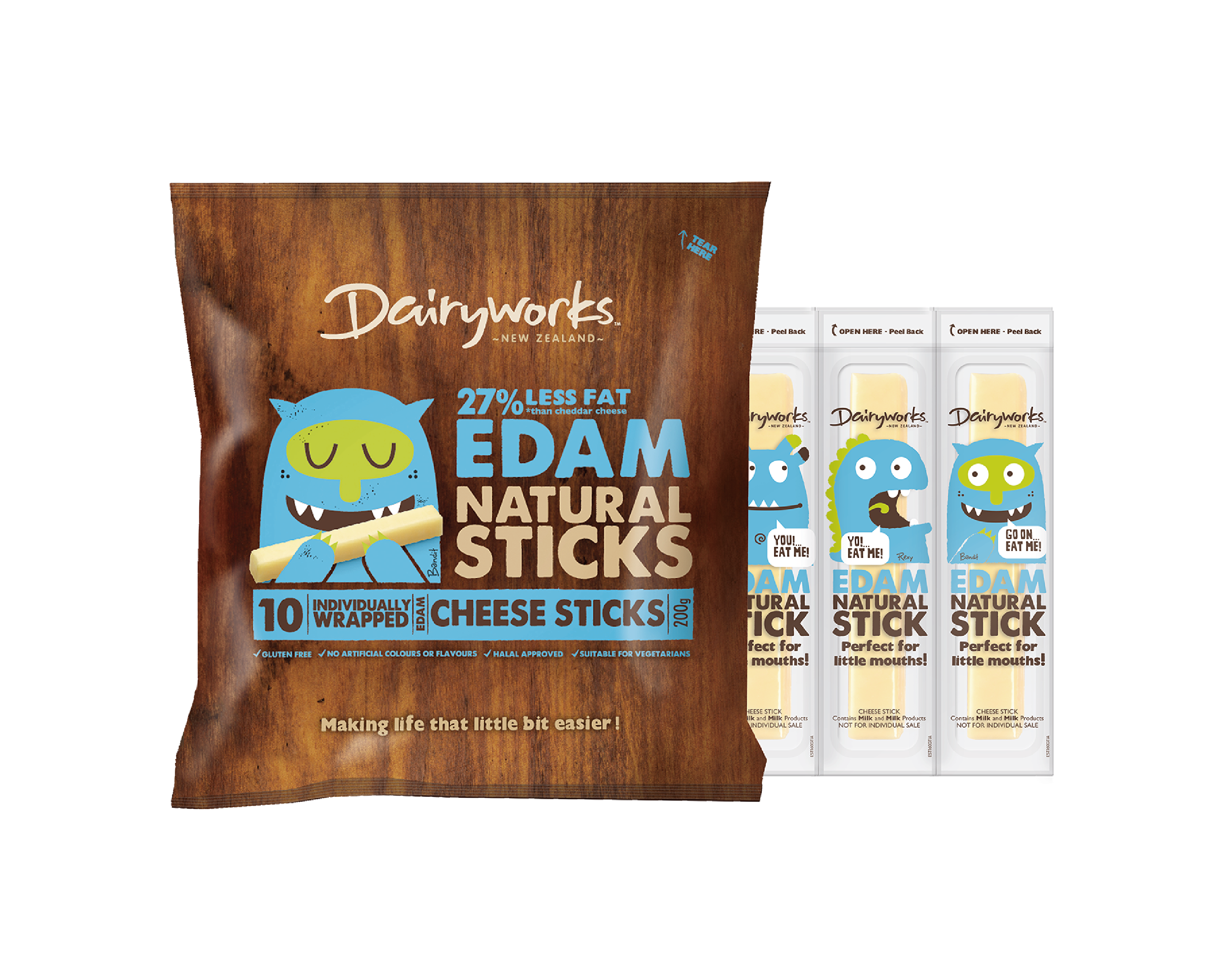 【冷藏】Dairyworks 達瑞樂-小怪獸艾登起司條