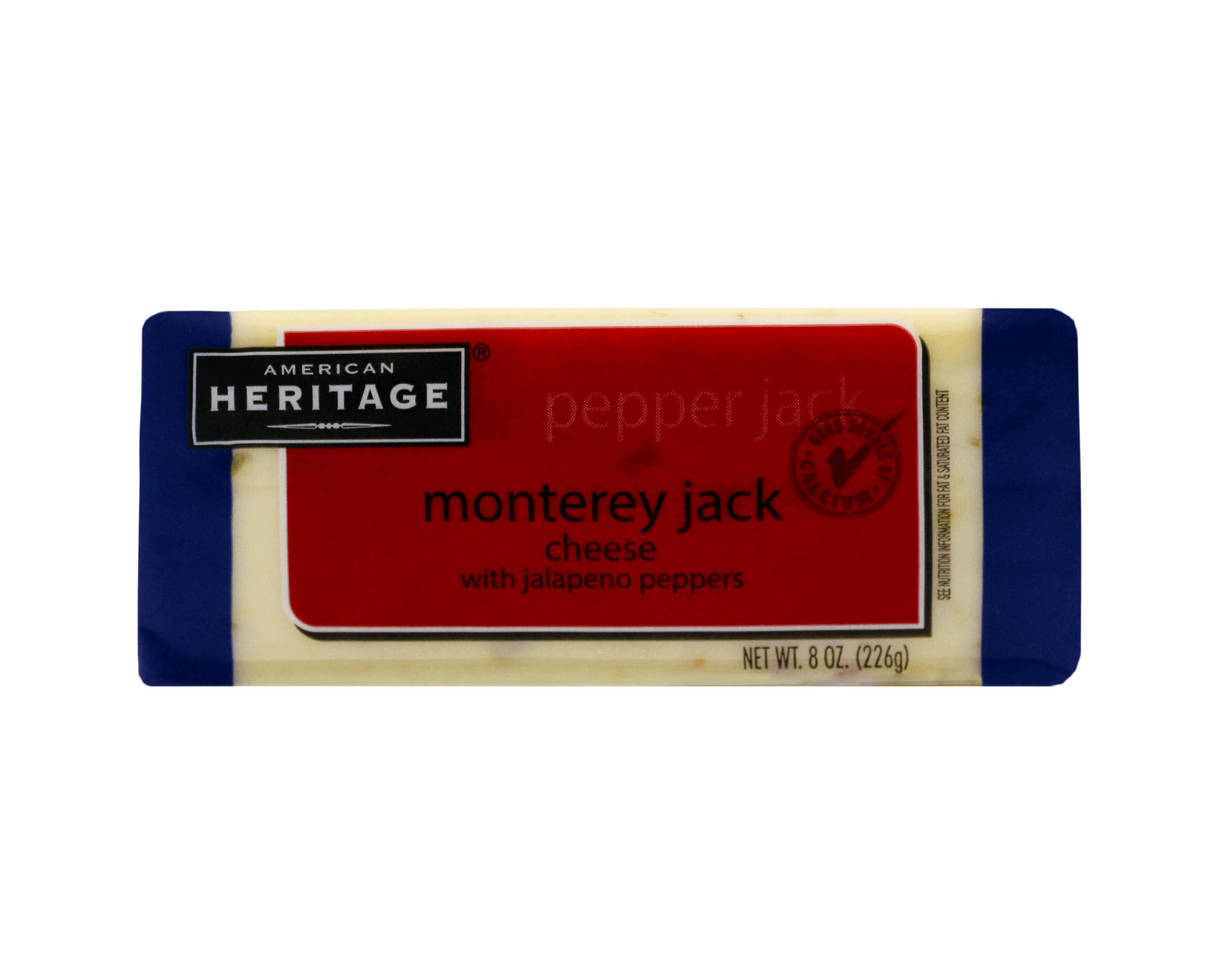 American Heritage Monterey Jack Cheese with Jalapeno Peppers 好焗傑克墨西哥乾酪乾酪塊