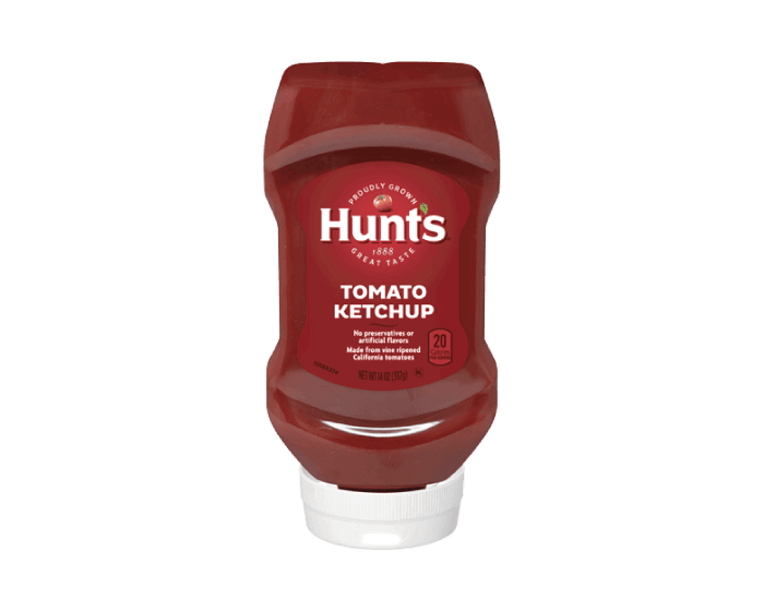 Hunts漢斯蕃茄製品_蕃茄醬(小倒瓶)_397g_Hunt's Tomato Ketchup