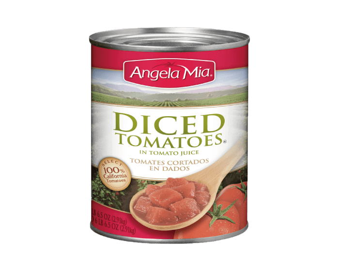 Angela Mia蕃茄製品_切丁蕃茄罐頭_2.91KG_Angela Mia Diced Tomatoes In Tomato Juice