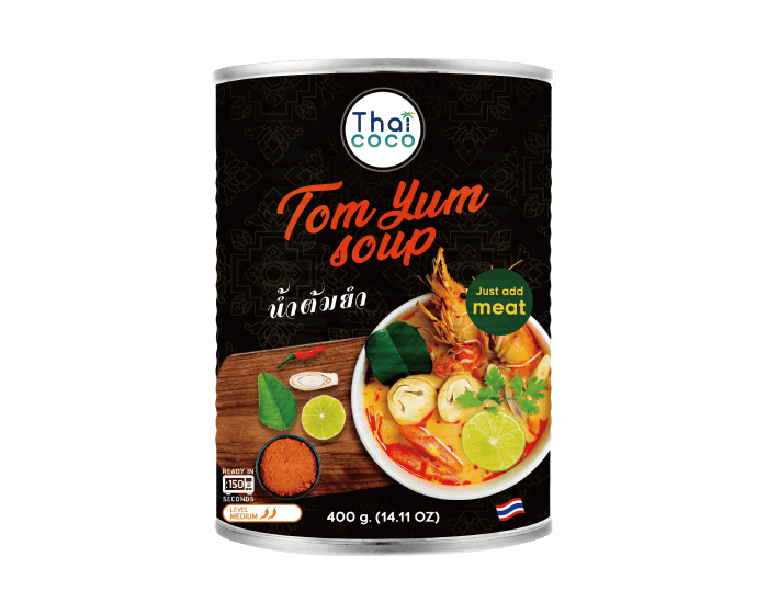 Thaicoco椰子食品_泰式罐頭湯底_泰式酸辣湯(冬陰功)_ThaiCoco Thai Soup Base Tom Yum Soup