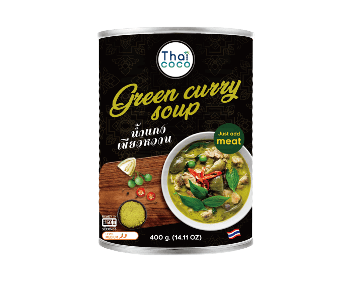 Thaicoco椰子食品_泰式罐頭湯底_泰式綠咖哩_ThaiCoco Thai Soup Base Green Curry Soup