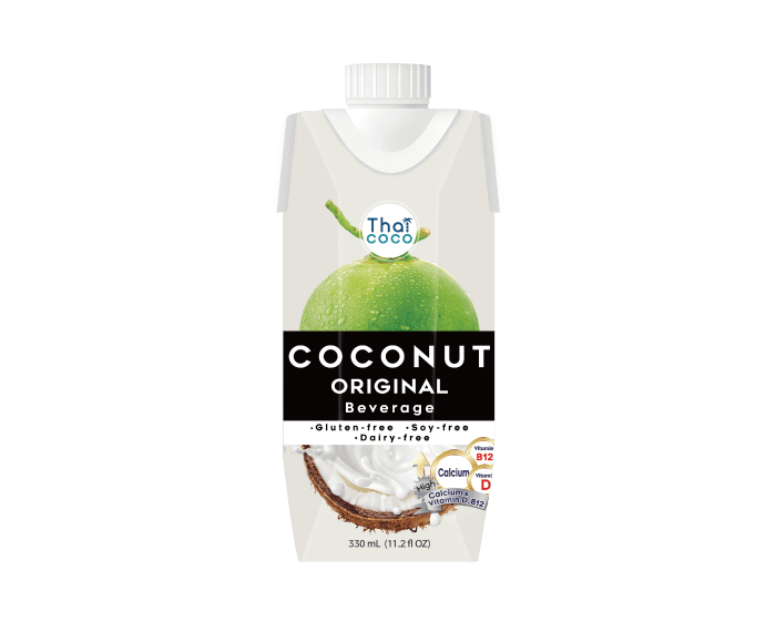 Thaicoco椰子食品_無麩質椰奶_原味_Thaicoco Coconut Milk Beverage Original