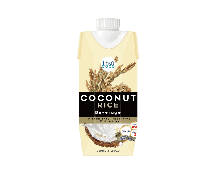 Thaicoco椰子食品_無麩質椰奶_發芽糙米_Thaicoco Coconut Milk Beverage Rice
