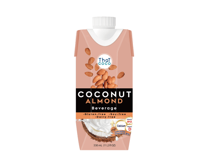 Thaicoco椰子食品_無麩質椰奶_杏仁_Thaicoco Coconut Milk Beverage Almond