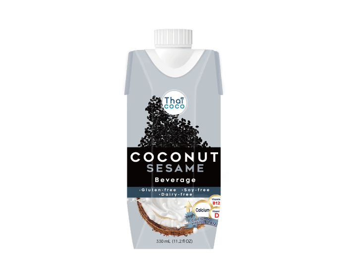 Thaicoco椰子食品_無麩質椰奶_芝麻_Thaicoco Coconut Milk Beverage Sesame