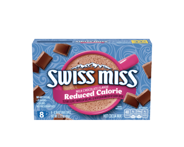 Swiss Miss可可粉_清爽巧克力_Swiss Miss Reduced Calorie Milk Chocolate Flavor Hot Cocoa Mix