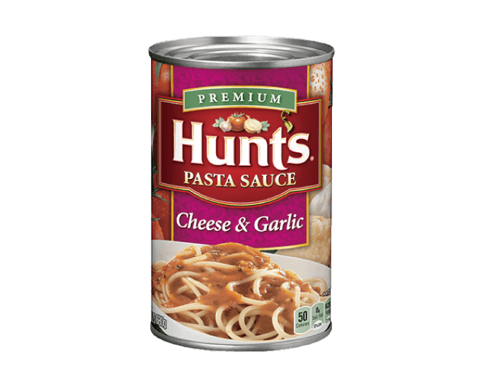 Hunts漢斯蕃茄製品_義大利麵醬_香蒜起司紅醬