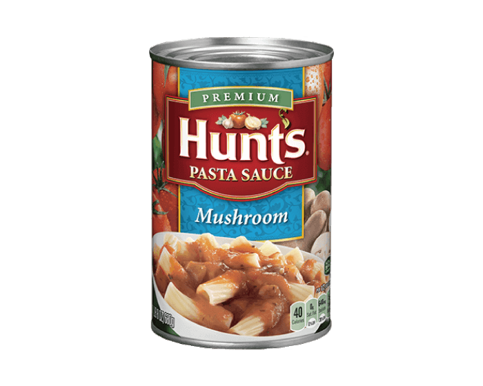 Hunts漢斯蕃茄製品_義大利麵醬_磨菇紅醬