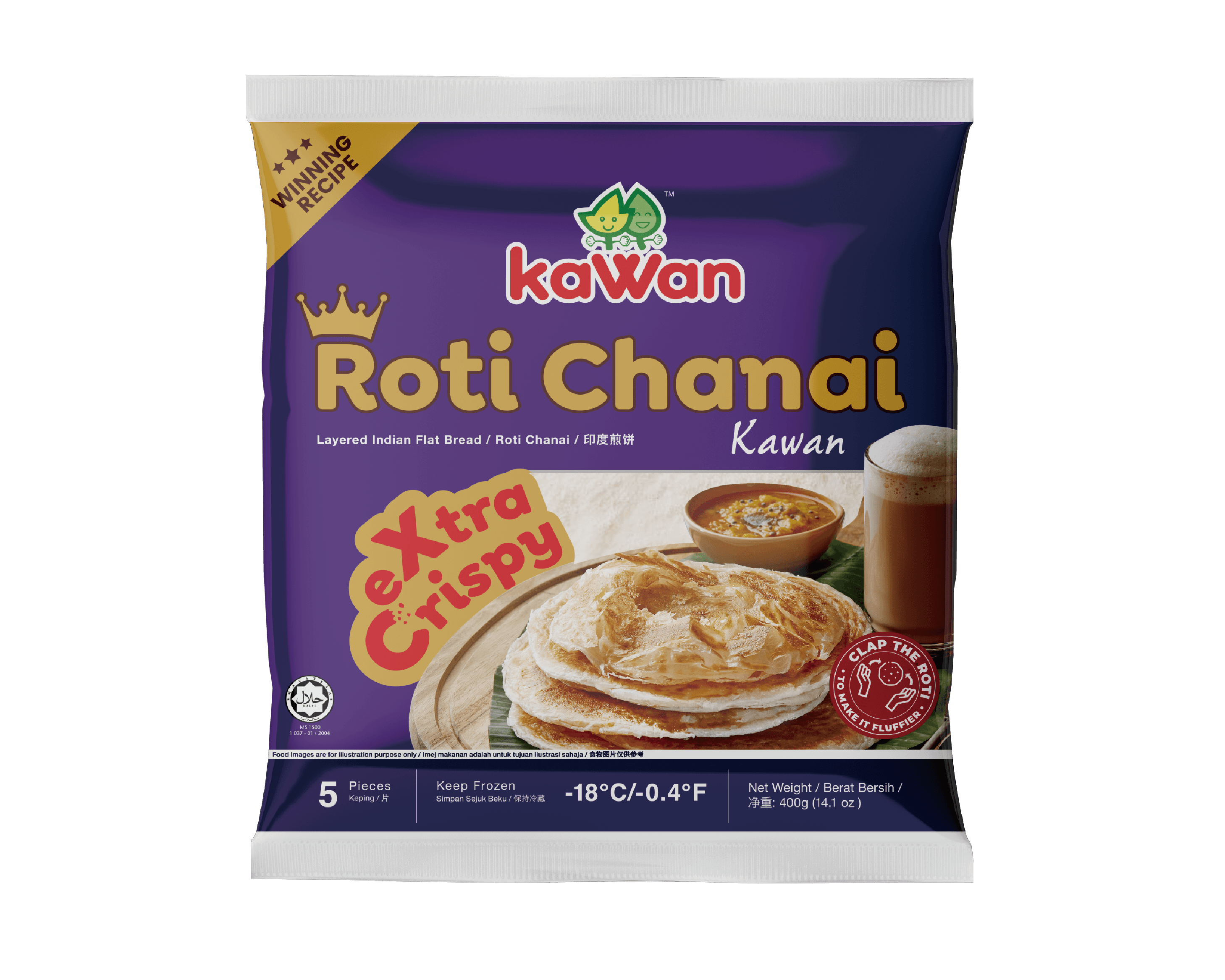 KW Roti Chanai 5pcs 印度煎餅-01