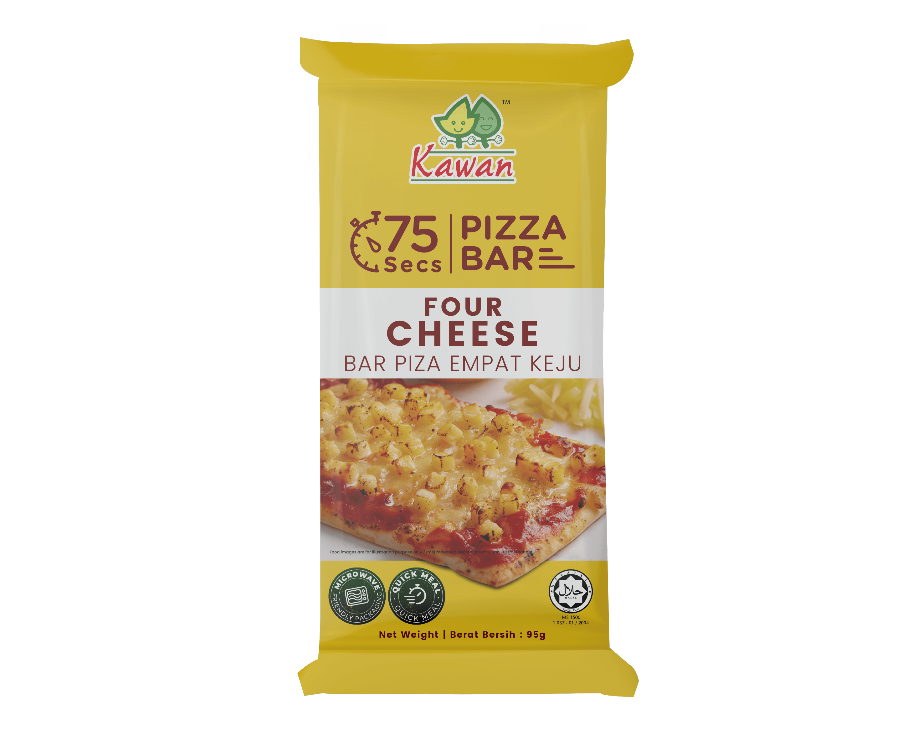 Kawan Pizza Bar Four Cheese Packshot四重起司披薩-01